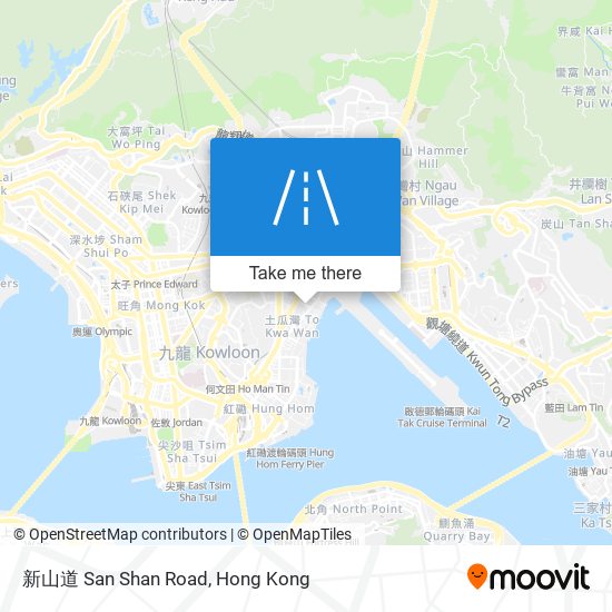新山道 San Shan Road map