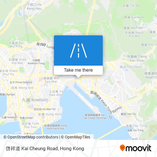 啓祥道 Kai Cheung Road map