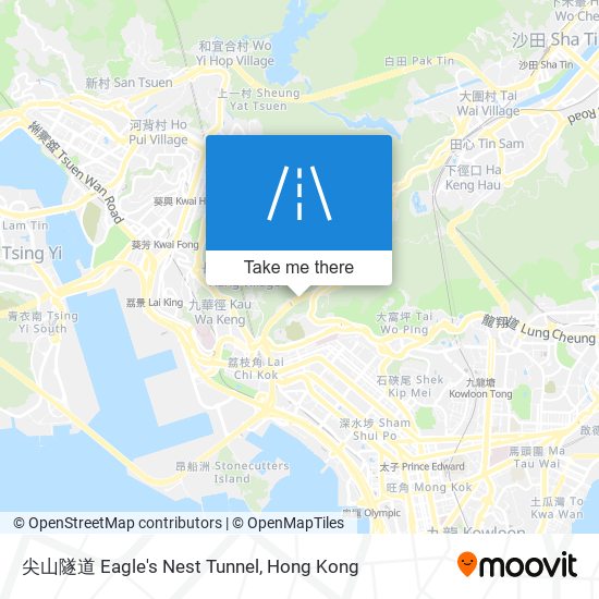尖山隧道 Eagle's Nest Tunnel map