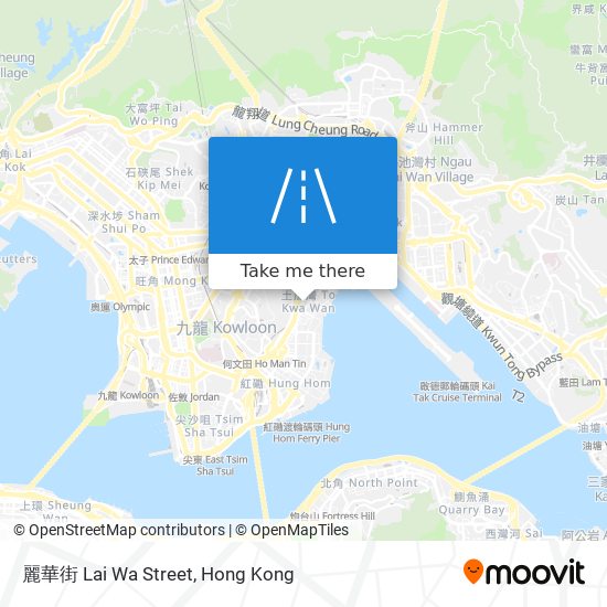 麗華街 Lai Wa Street map