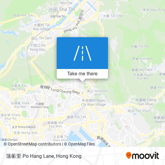 蒲蘅里 Po Hang Lane map