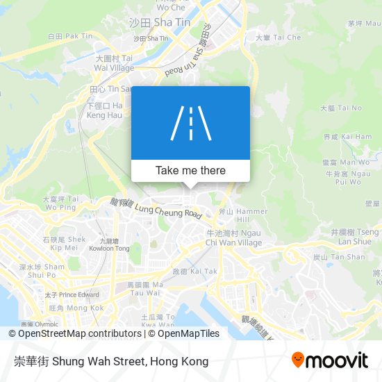 崇華街 Shung Wah Street map