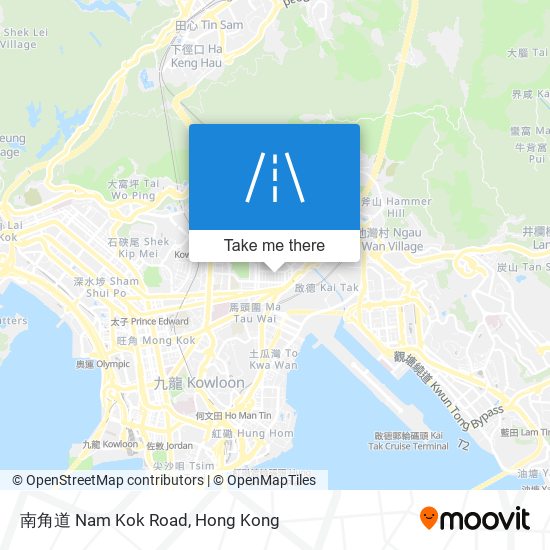 南角道 Nam Kok Road map