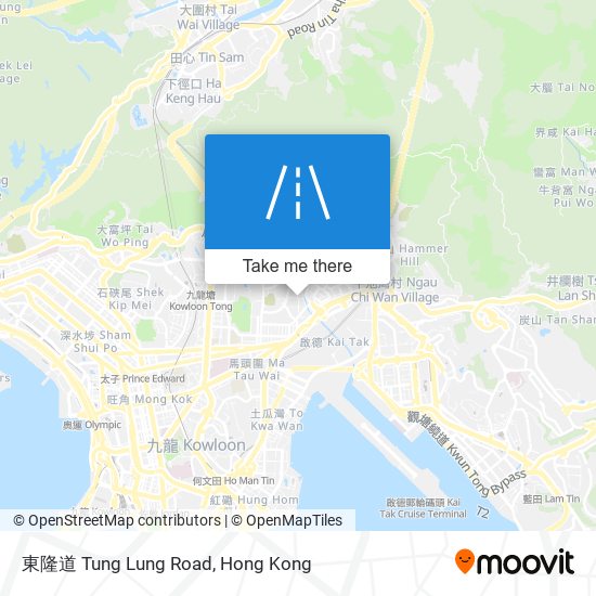 東隆道 Tung Lung Road map