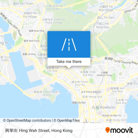 興華街 Hing Wah Street map