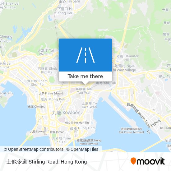 士他令道 Stirling Road map