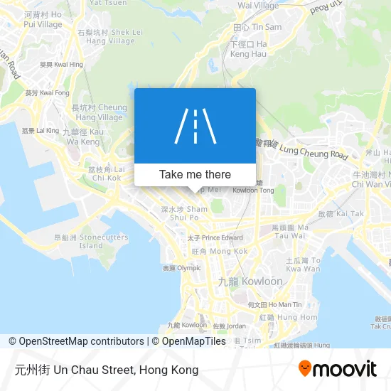 元州街 Un Chau Street map