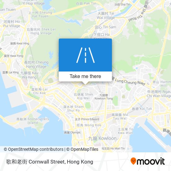 歌和老街 Cornwall Street map