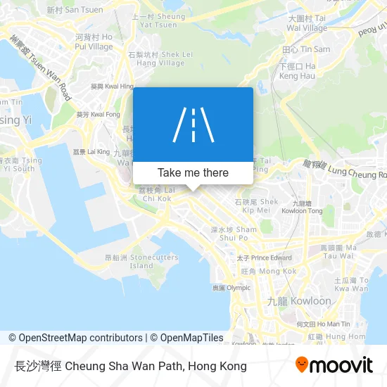 長沙灣徑 Cheung Sha Wan Path map