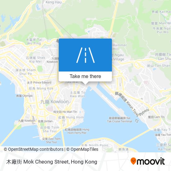 木廠街 Mok Cheong Street map