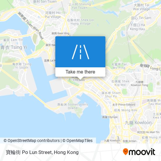 寶輪街 Po Lun Street map