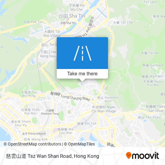 慈雲山道 Tsz Wan Shan Road map