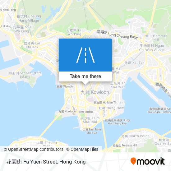 花園街 Fa Yuen Street map