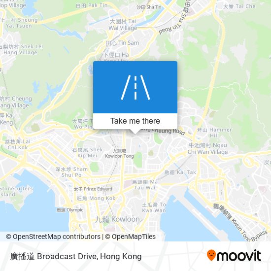 廣播道 Broadcast Drive map