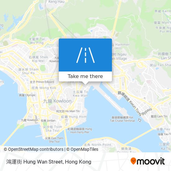 鴻運街 Hung Wan Street map