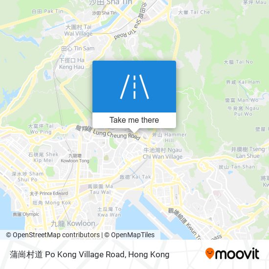 蒲崗村道 Po Kong Village Road map