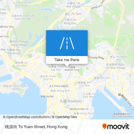 桃源街 To Yuen Street map