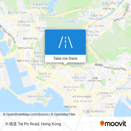 大埔道 Tai Po Road map