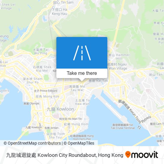 九龍城迴旋處 Kowloon City Roundabout map