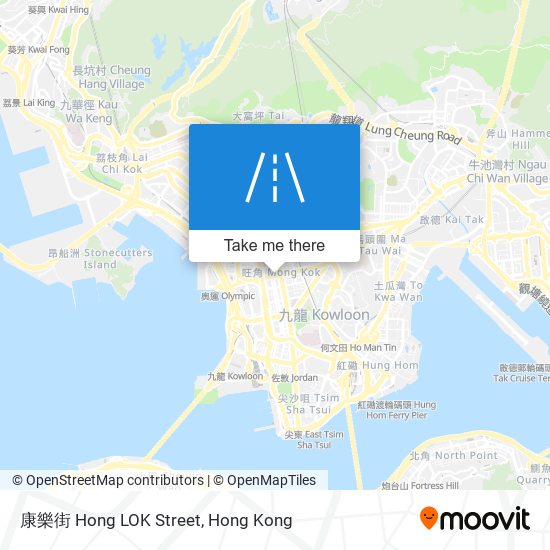 康樂街 Hong LOK Street map