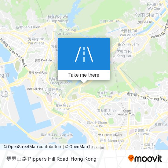 琵琶山路 Pipper's Hill Road map