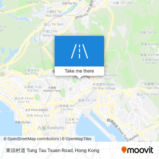 東頭村道 Tung Tau Tsuen Road map