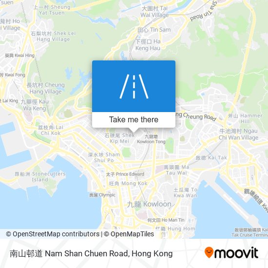 南山邨道 Nam Shan Chuen Road map