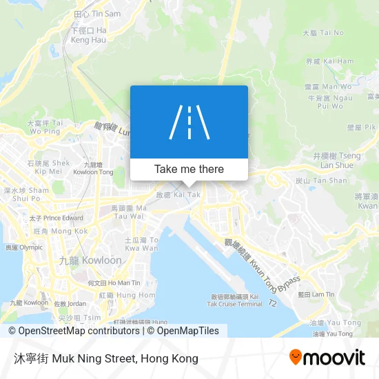 沐寧街 Muk Ning Street map