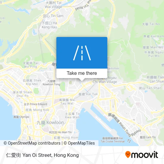 仁愛街 Yan Oi Street map