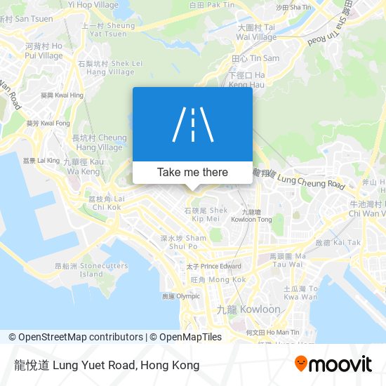 龍悅道 Lung Yuet Road map