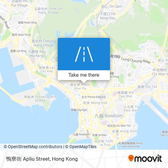 鴨寮街 Apliu Street map