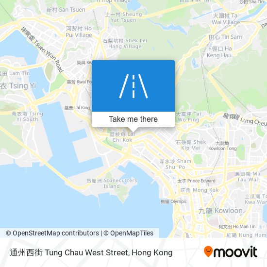 通州西街 Tung Chau West Street map