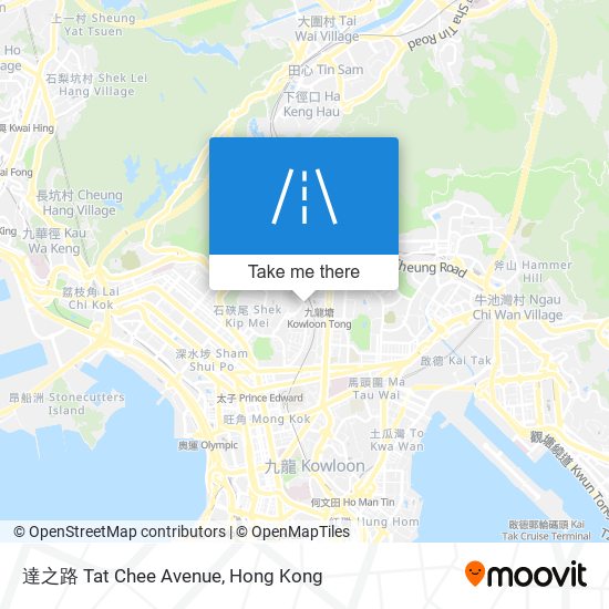 達之路 Tat Chee Avenue map