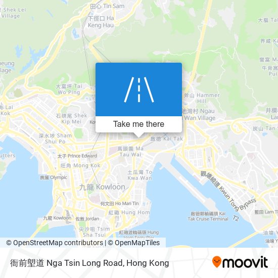 衙前塱道 Nga Tsin Long Road map