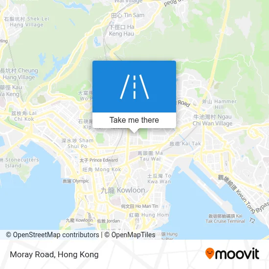 慕禮道 Moray Road map