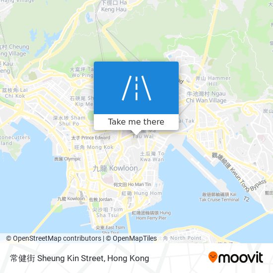 常健街 Sheung Kin Street map