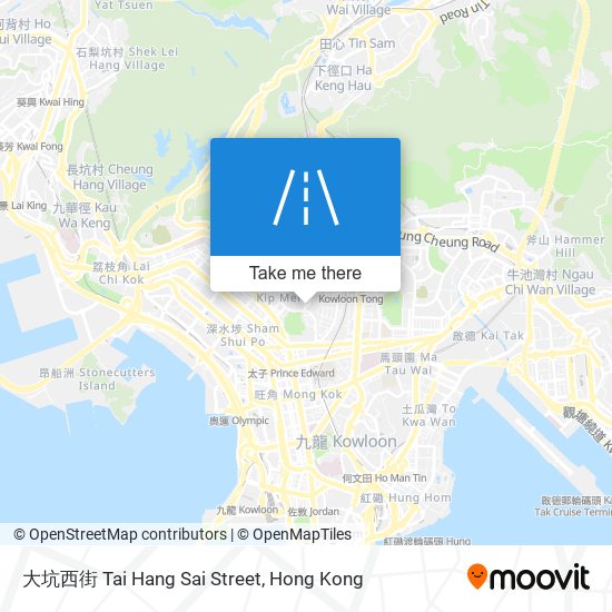 大坑西街 Tai Hang Sai Street map