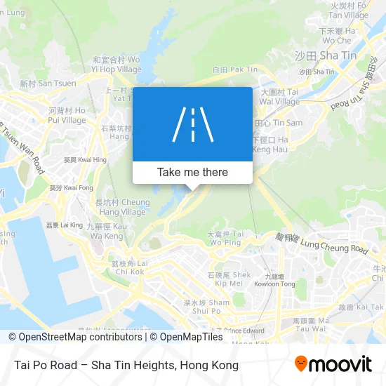 Tai Po Road – Sha Tin Heights map