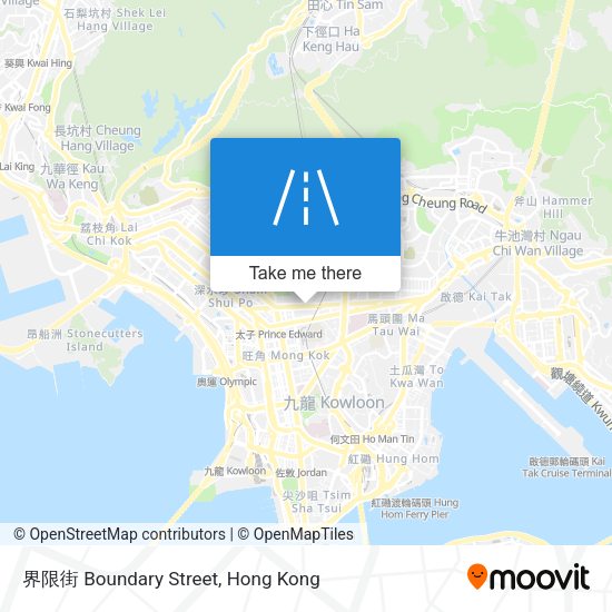 界限街 Boundary Street map