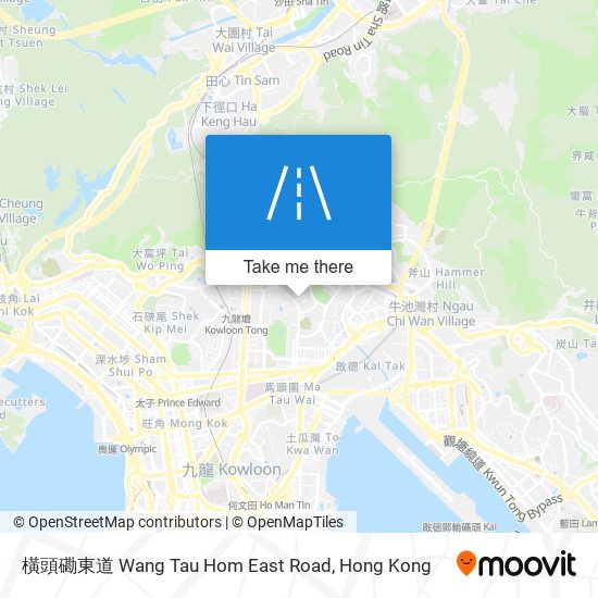 橫頭磡東道 Wang Tau Hom East Road map