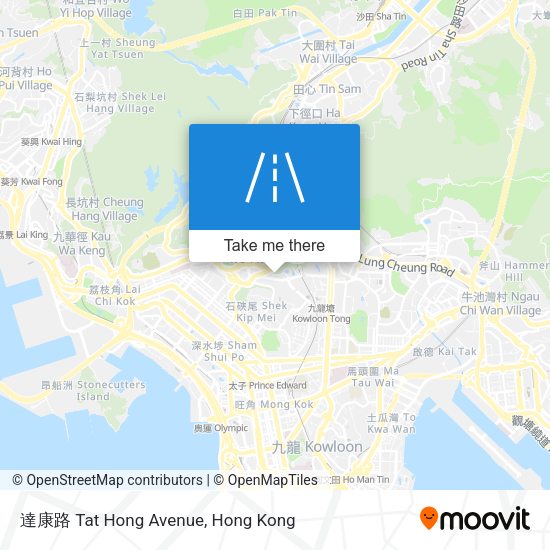 達康路 Tat Hong Avenue map