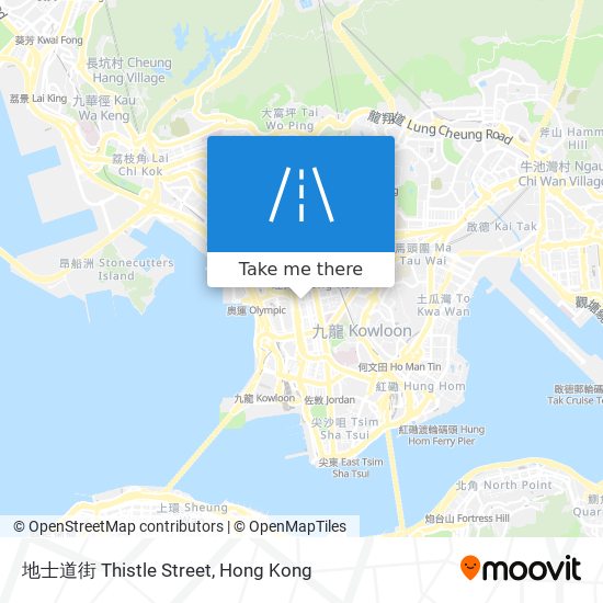 地士道街 Thistle Street map