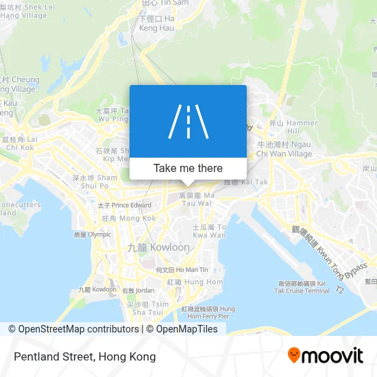 品蘭街 Pentland Street地圖