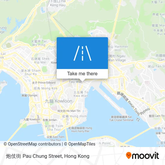 炮仗街 Pau Chung Street map