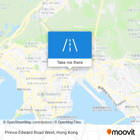Prince Edward Road West map