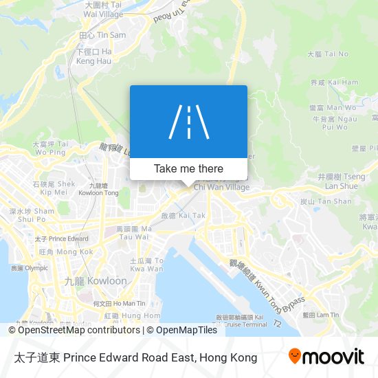 太子道東 Prince Edward Road East map