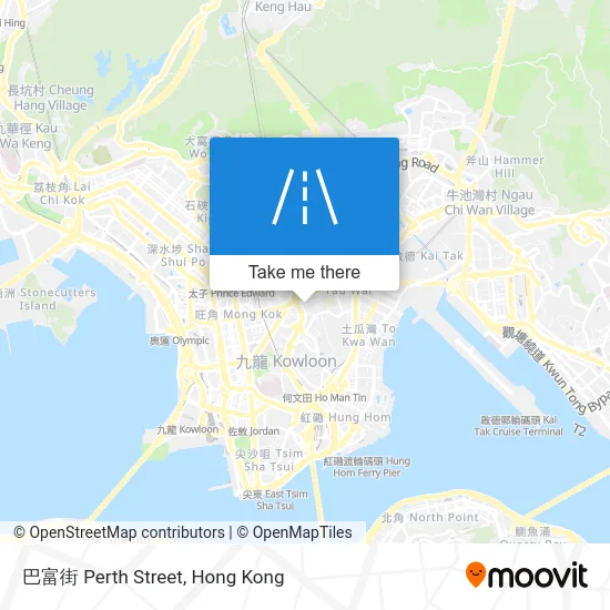 巴富街 Perth Street map
