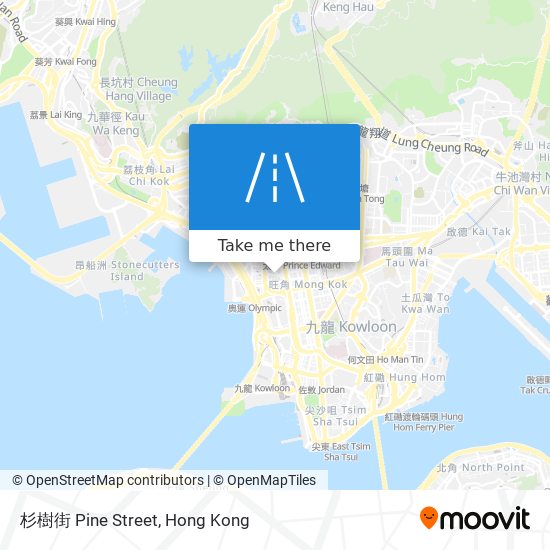 杉樹街 Pine Street map