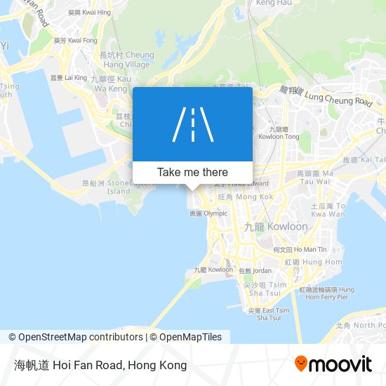 海帆道 Hoi Fan Road map