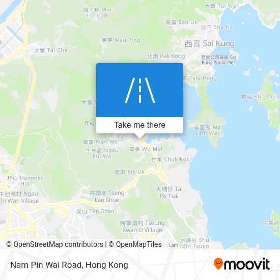 南邊圍路 Nam Pin Wai Road map